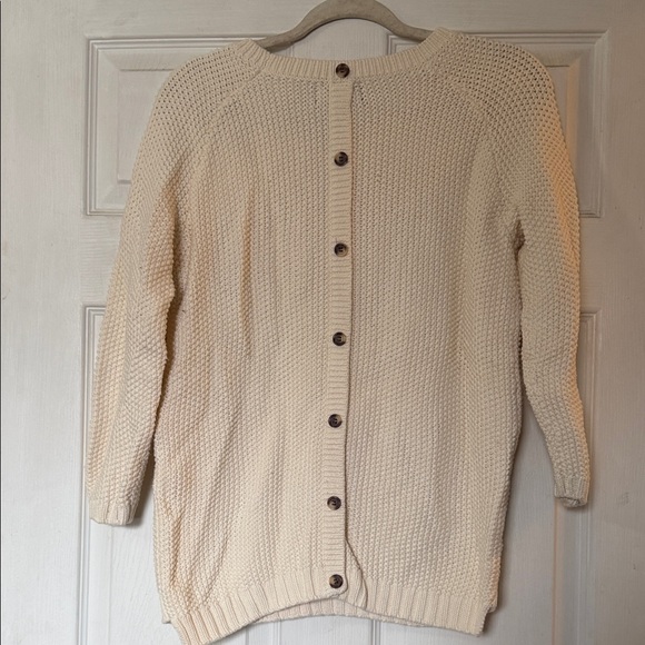 Cynthia Rowley Cream Cable Knit Sweater - Picture 4 of 5